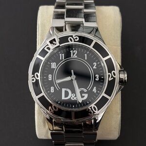 D&G Dolce & Gabbana DW0511 Women's Anchor Stainless Steel Black Dial Watch